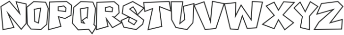 Boxtoon Outline otf (400) Font LOWERCASE