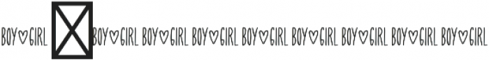 Boy and Girl Extras otf (400) Font OTHER CHARS