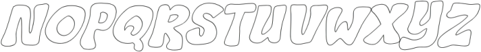 Boycot Ranco Outline Italic otf (400) Font UPPERCASE