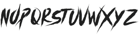 boasterz ttf (400) Font LOWERCASE