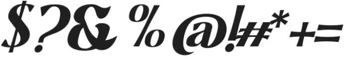 boxes italic otf (400) Font OTHER CHARS