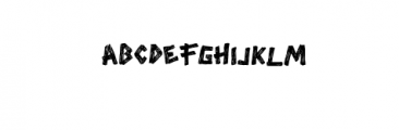 BORUDE.ttf Font UPPERCASE