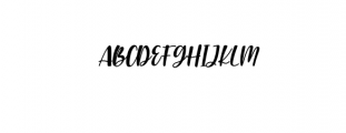 Bohemia Slant.otf Font UPPERCASE