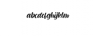 Bohemia Slant.otf Font LOWERCASE