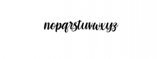 Bohemia Slant.otf Font LOWERCASE