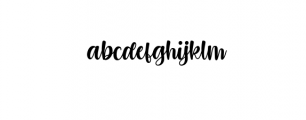 Bohemia.otf Font LOWERCASE