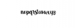 Bohemia.otf Font LOWERCASE