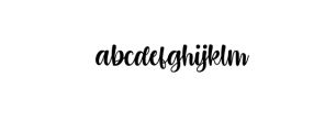 Bohemia.ttf Font LOWERCASE