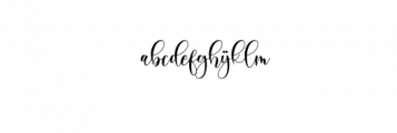 Boshela Script Font LOWERCASE