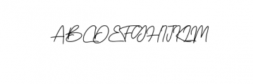 Boss Signature.otf Font UPPERCASE