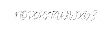 Bountiful Signature.ttf Font UPPERCASE