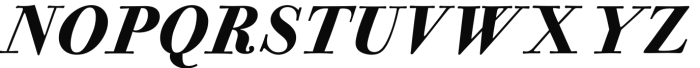 Bodoni Casale HeavyItalic Font UPPERCASE