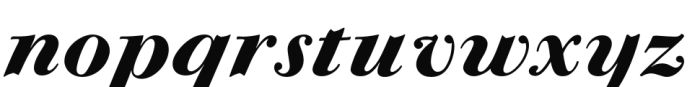 Bodoni Casale HeavyItalic Font LOWERCASE