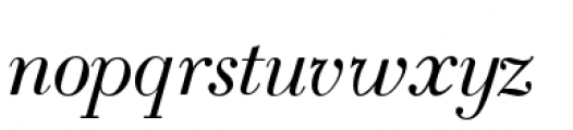 Bodoni Classic Ad Italic Font LOWERCASE
