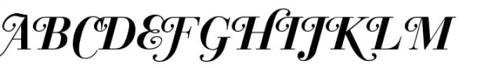 Bodoni Classic Bold Italic Swashes Font UPPERCASE