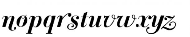 Bodoni Classic Bold Italic Swashes Font LOWERCASE