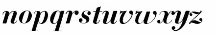 Bodoni Classic Bold Italic Font LOWERCASE