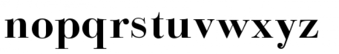 Bodoni Classic Bold Font LOWERCASE