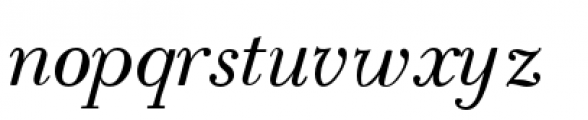Bodoni Classic Cyrillic Text Italic Font LOWERCASE