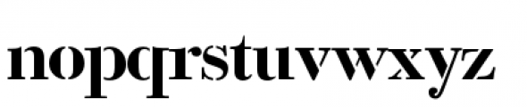 Bodoni Classic Stencil Regular Font LOWERCASE
