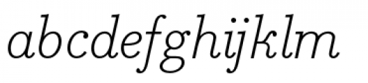 Bodoni Egyptian Pro Light Italic Font LOWERCASE