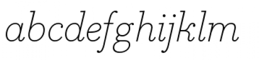 Bodoni Egyptian Pro X Light Italic Font LOWERCASE