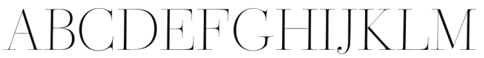 Bodoni Ferrara Banner - Extra Light Font UPPERCASE