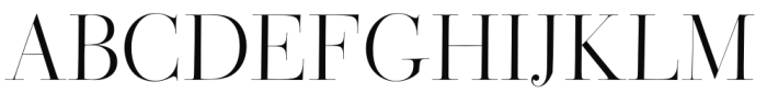 Bodoni Ferrara Banner - Quasi Light Font UPPERCASE