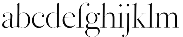 Bodoni Ferrara Banner - Quasi Light Font LOWERCASE