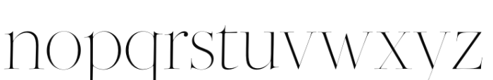 Bodoni Ferrara Hairline - Extra Light Font LOWERCASE