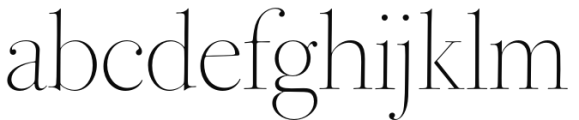 Bodoni Ferrara Poster - Extra Light Font LOWERCASE