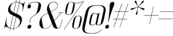 Bodoni Z37 L Extended Light Italic Font OTHER CHARS