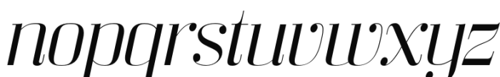 Bodoni Z37 L Extended Light Italic Font LOWERCASE