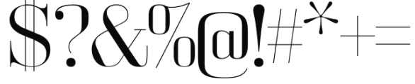 Bodoni Z37 L Extended Light Font OTHER CHARS