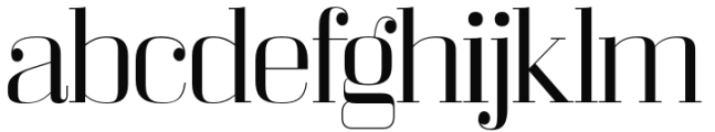 Bodoni Z37 L Extended Light Font LOWERCASE