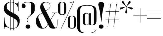 Bodoni Z37 L Regular Font OTHER CHARS