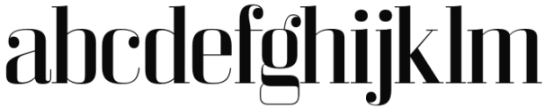 Bodoni Z37 L Regular Font LOWERCASE