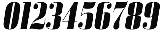 Bodoni Z37 M Condensed Heavy Italic Font OTHER CHARS