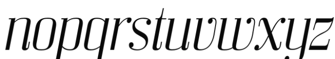 Bodoni Z37 M Light Italic Font LOWERCASE