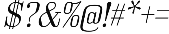 Bodoni Z37 S Extended Light Italic Font OTHER CHARS