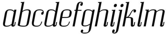 Bodoni Z37 S Light Italic Font LOWERCASE