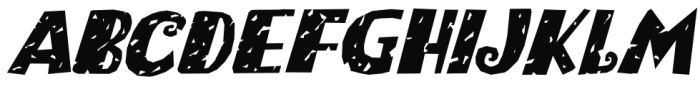 Bogeyman Eroded Italic Font UPPERCASE