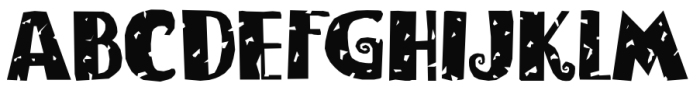 Bogeyman Eroded Font LOWERCASE