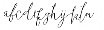 Boho Script Drop Italic Font LOWERCASE