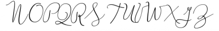 Boho Script Italic Font UPPERCASE