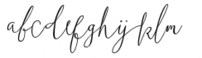 Boho Script Italic Font LOWERCASE