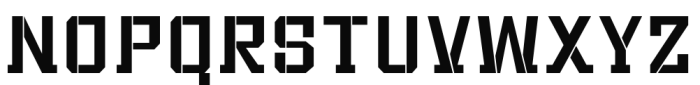 Bomburst Condensed Regular Font LOWERCASE