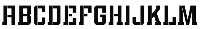 Bomburst Extra Condensed Regular Font LOWERCASE