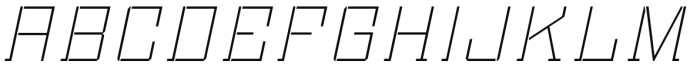 Bomburst Thin Oblique Font UPPERCASE