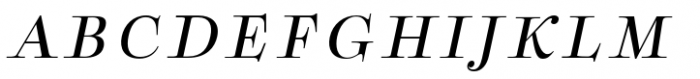 Boncaire Titling Medium Italic Font UPPERCASE